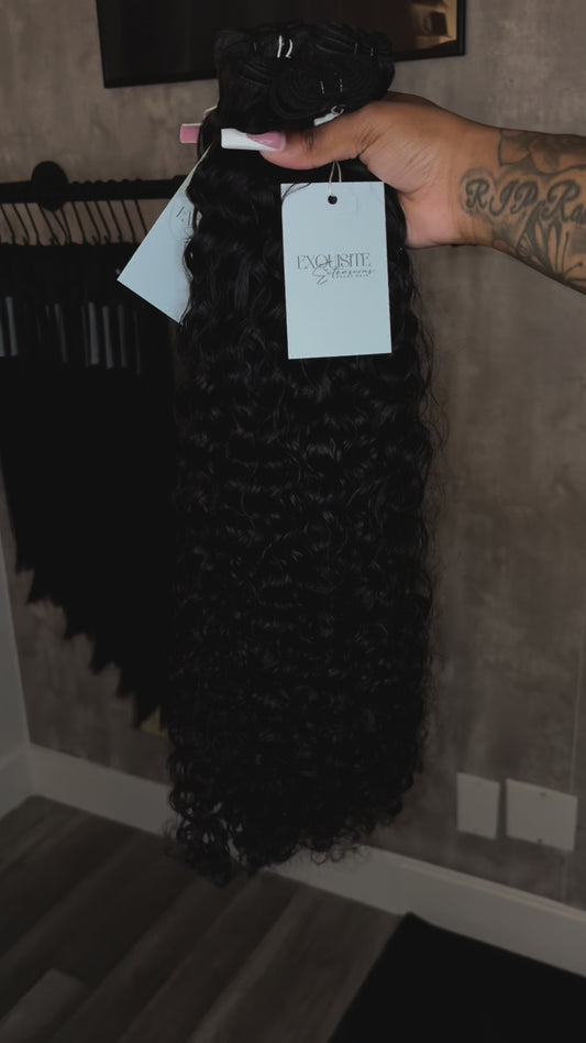 Deep Curly Natural Colored Individual Bundles